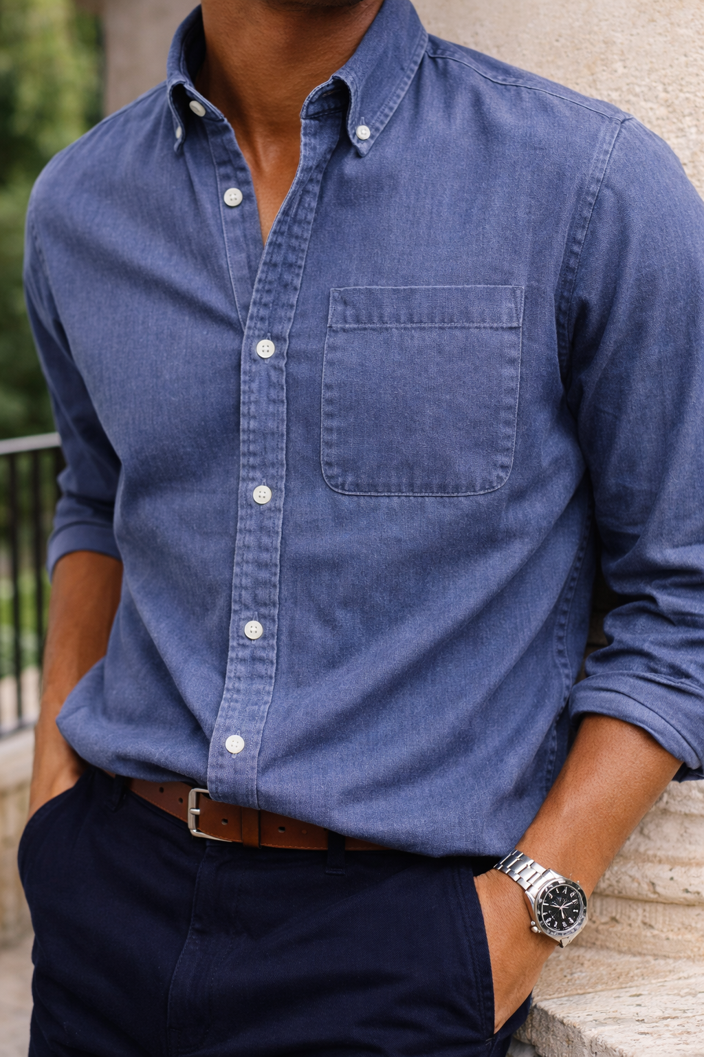 Alfie | Men’s Cotton Button-Down Casual Shirt