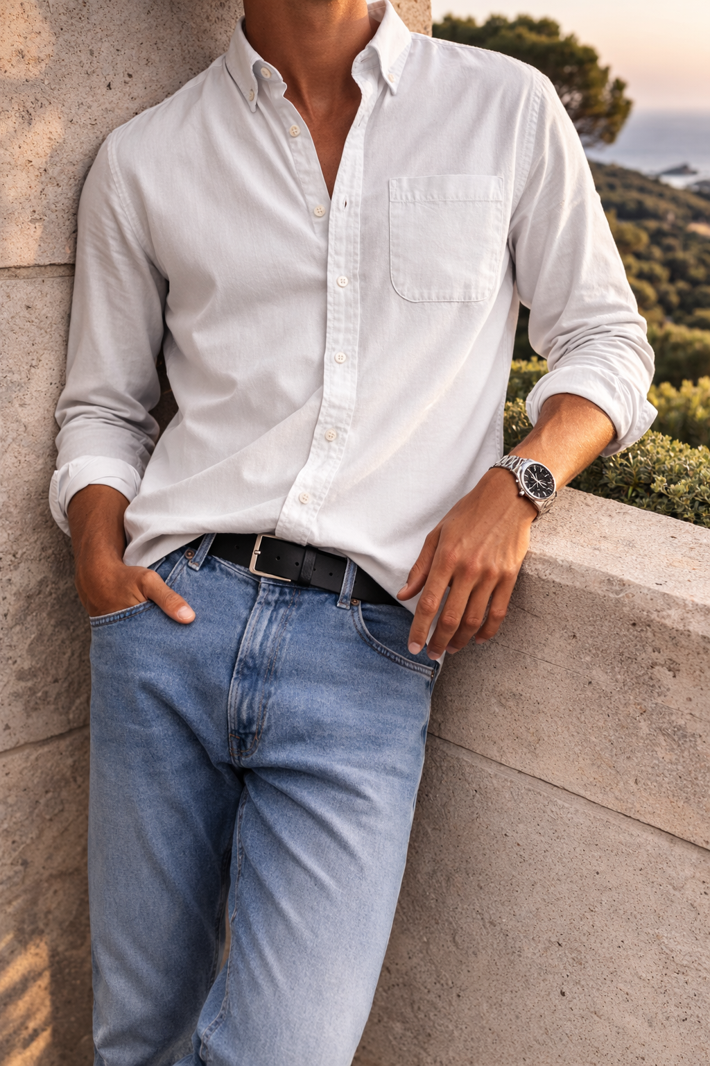 Alfie | Men’s Cotton Button-Down Casual Shirt