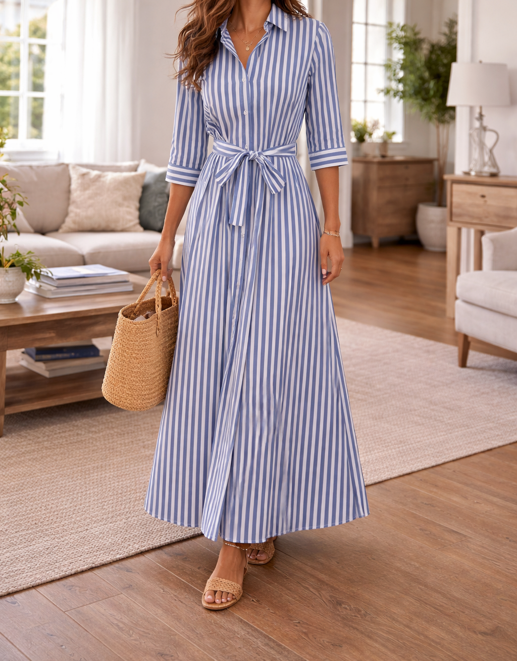 Candice | Women's Button-Down Maxi Dress