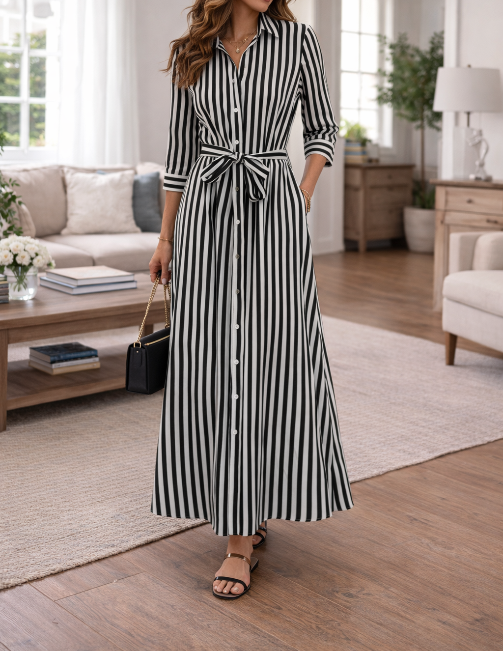 Candice | Women's Button-Down Maxi Dress