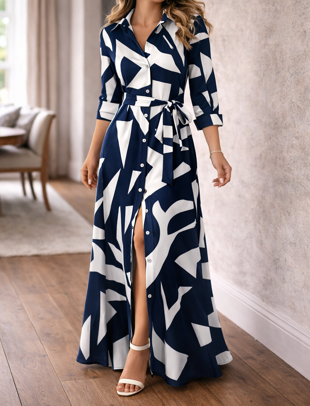 Candice | Women's Button-Down Maxi Dress