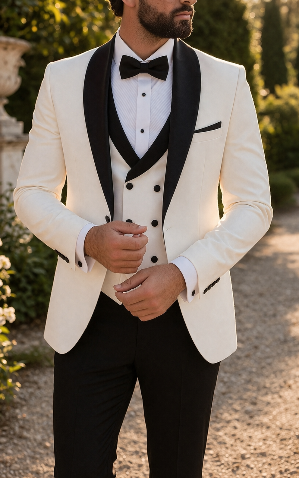 Otis | Men’s Three Piece Tuxedo Style Wedding Suit with Shawl Lapel