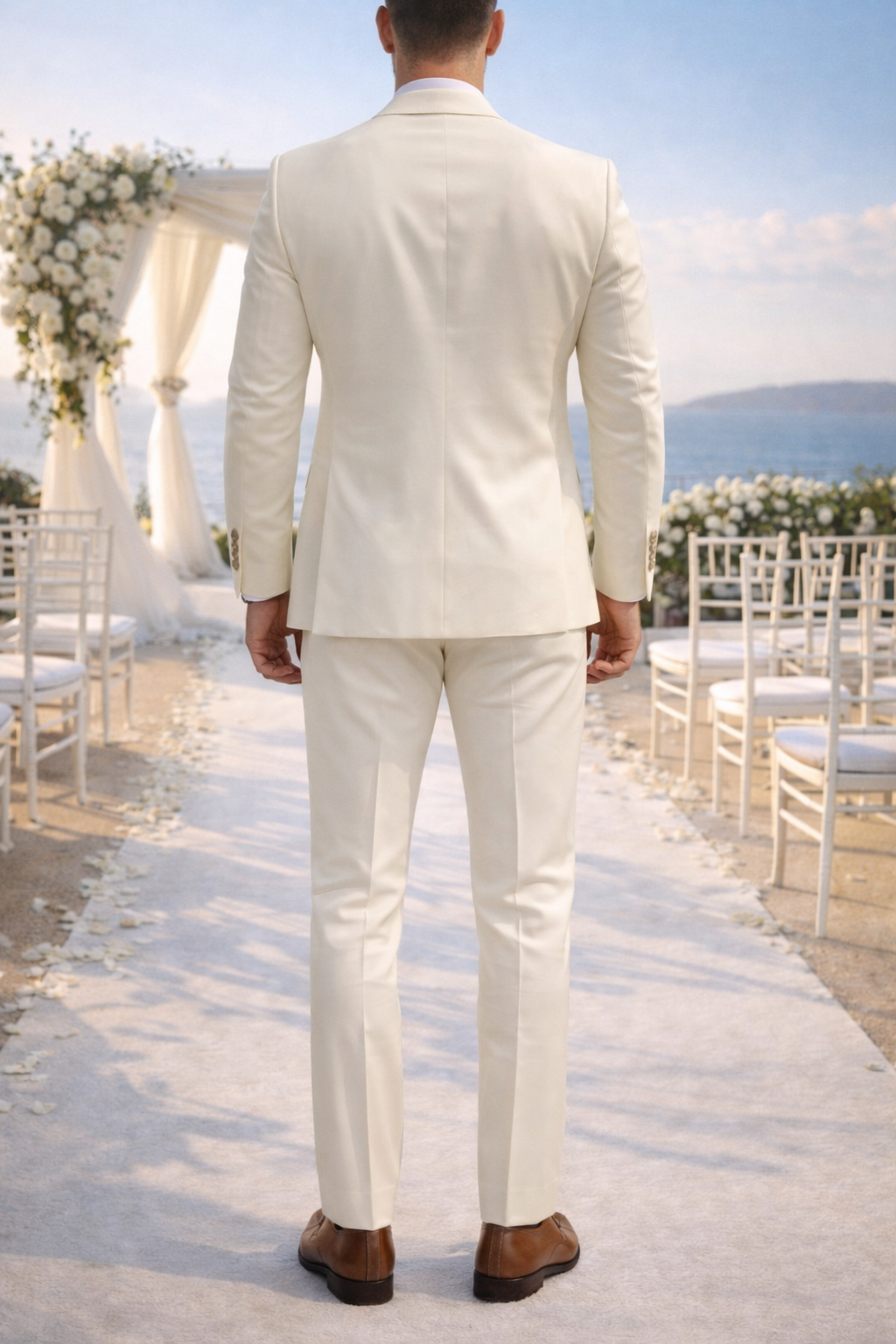 Zac | Double Breasted Tailored 2 Piece Wedding Suit Set